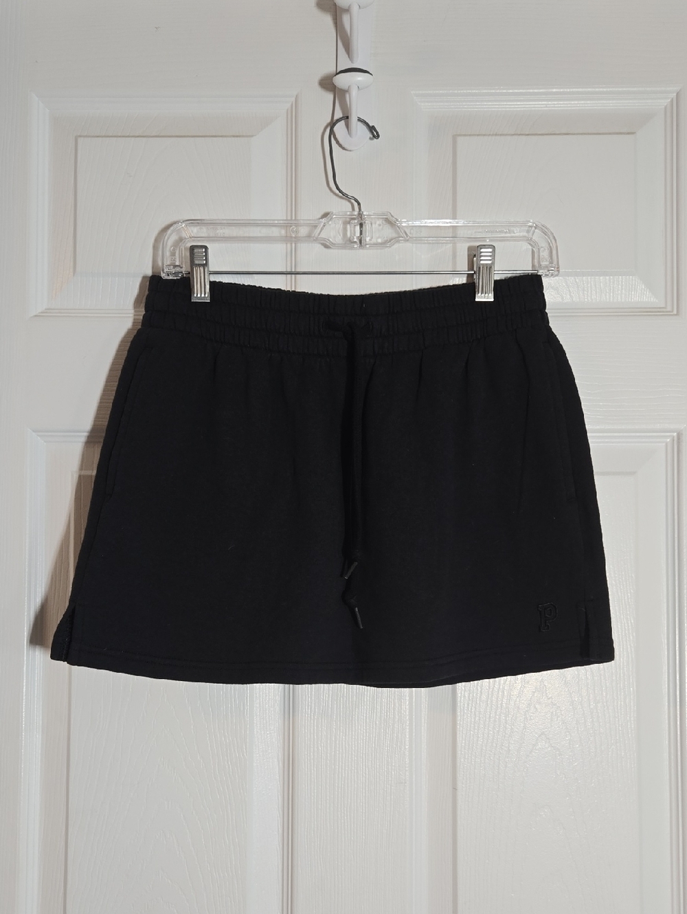 PINK Victoria's Secret Black Drawstring Skirt Size Small
